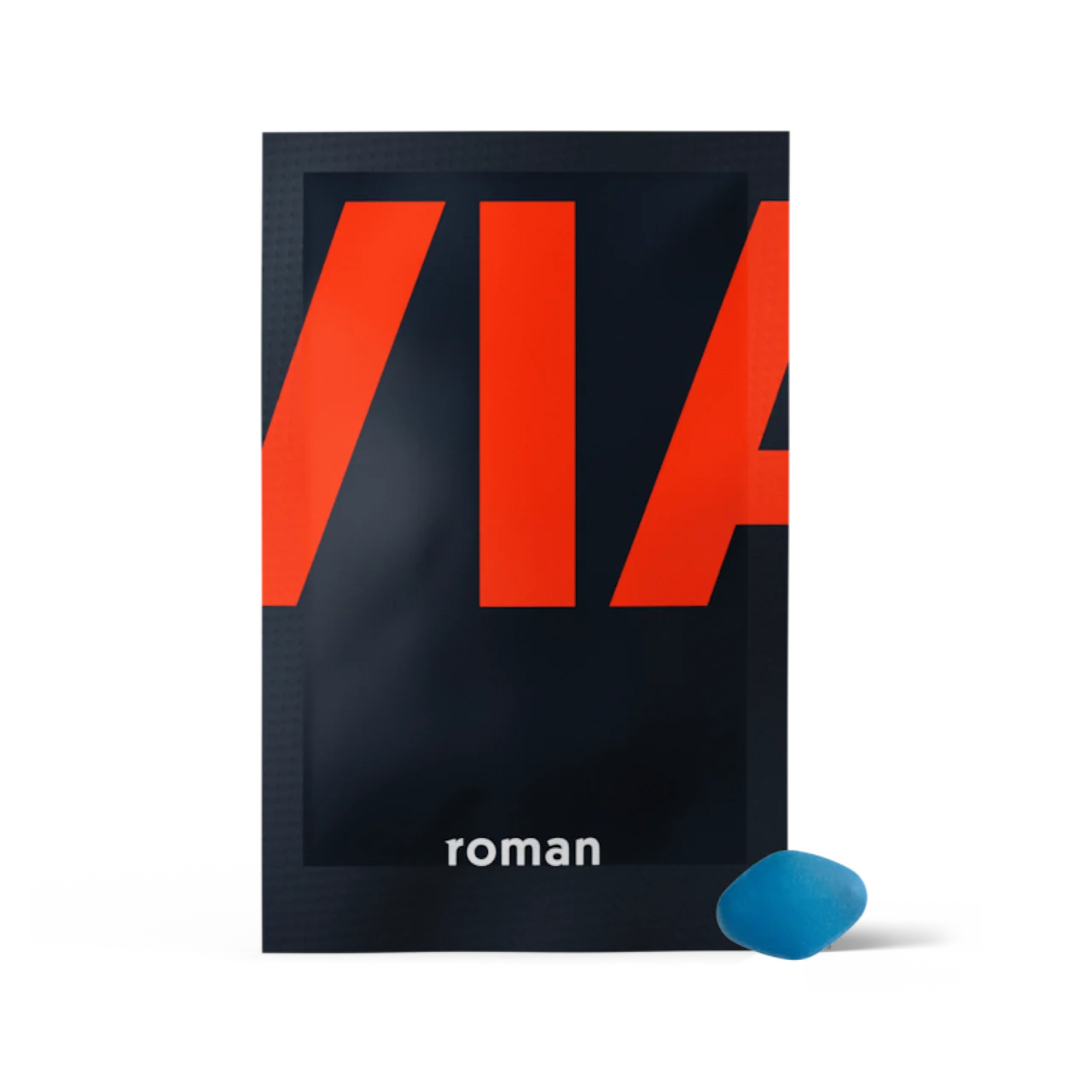 Viagra pill packet from Roman with the little blue pill