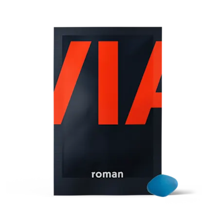 Viagra pill packet from Roman with the little blue pill