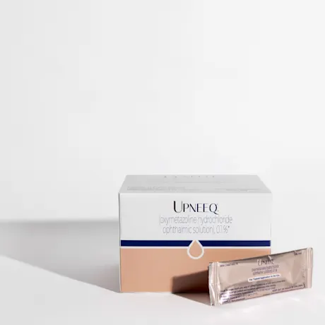 Upneeq product and packaging