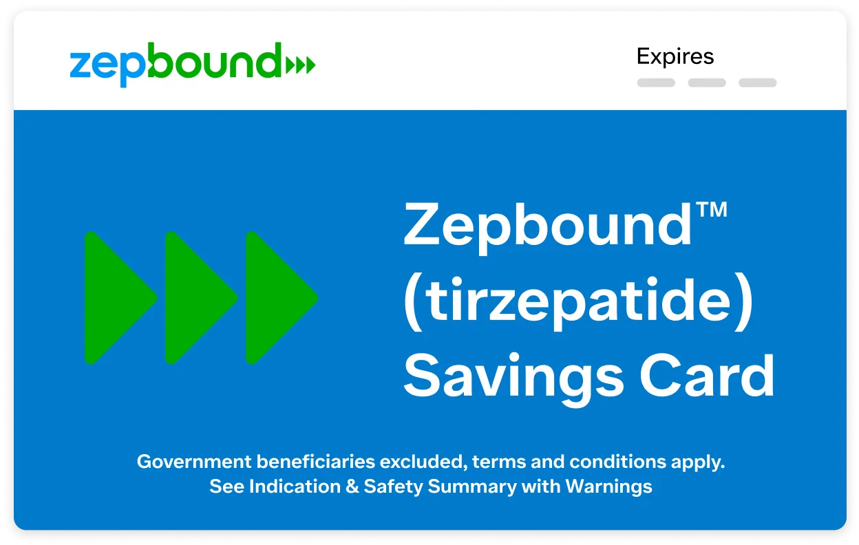 How the zepbound savings card appears in your email