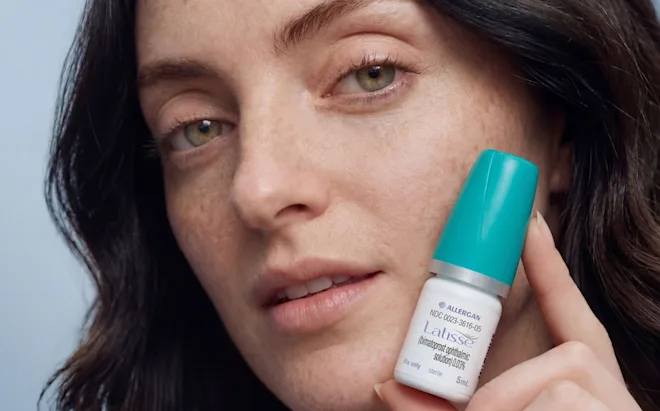 women using Latisse on their eyelashes and eyebrows