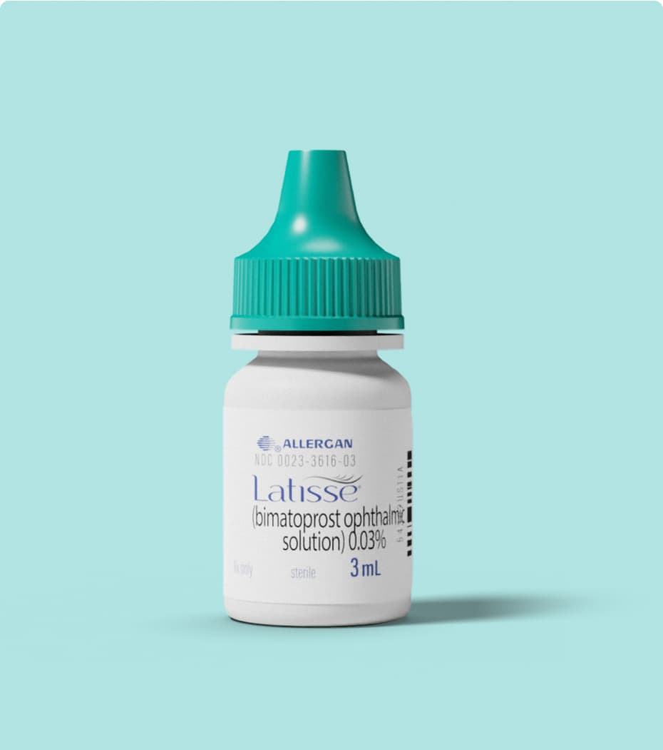 Bimatoprost Ophthalmic Solution 0.03% in Latisse 3 ml bottle