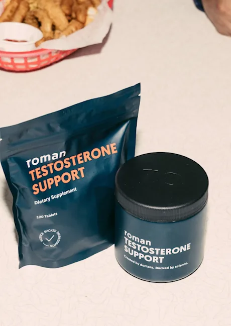 Testosterone support in a bulk bag or can