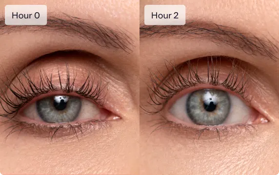 Before and after using Upneeq product