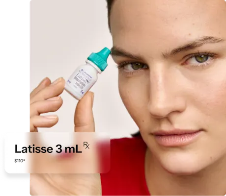 woman holding Latisse 3 ml