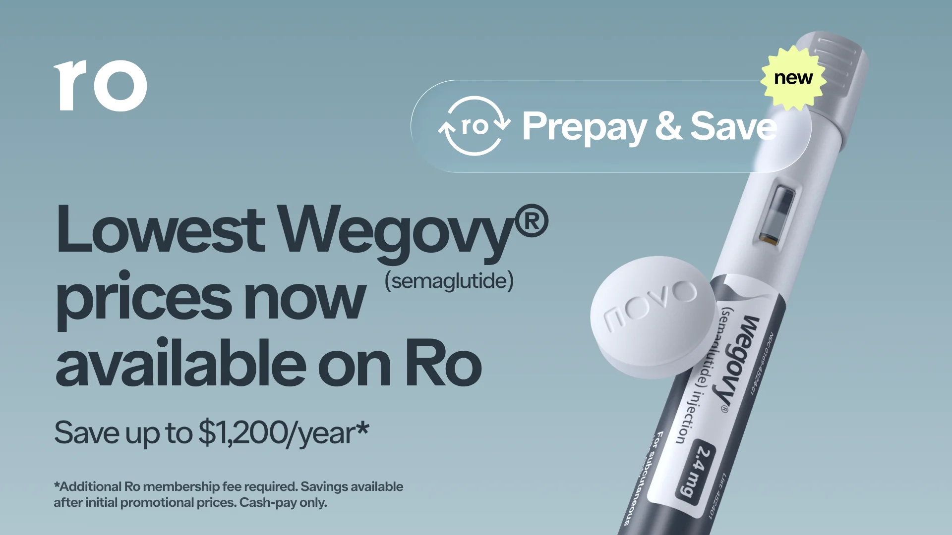 semaglutide ro Ro Helps Patients Save up to $1,200 Per Year on Wegovy® through  Collaboration with Novo Nordisk