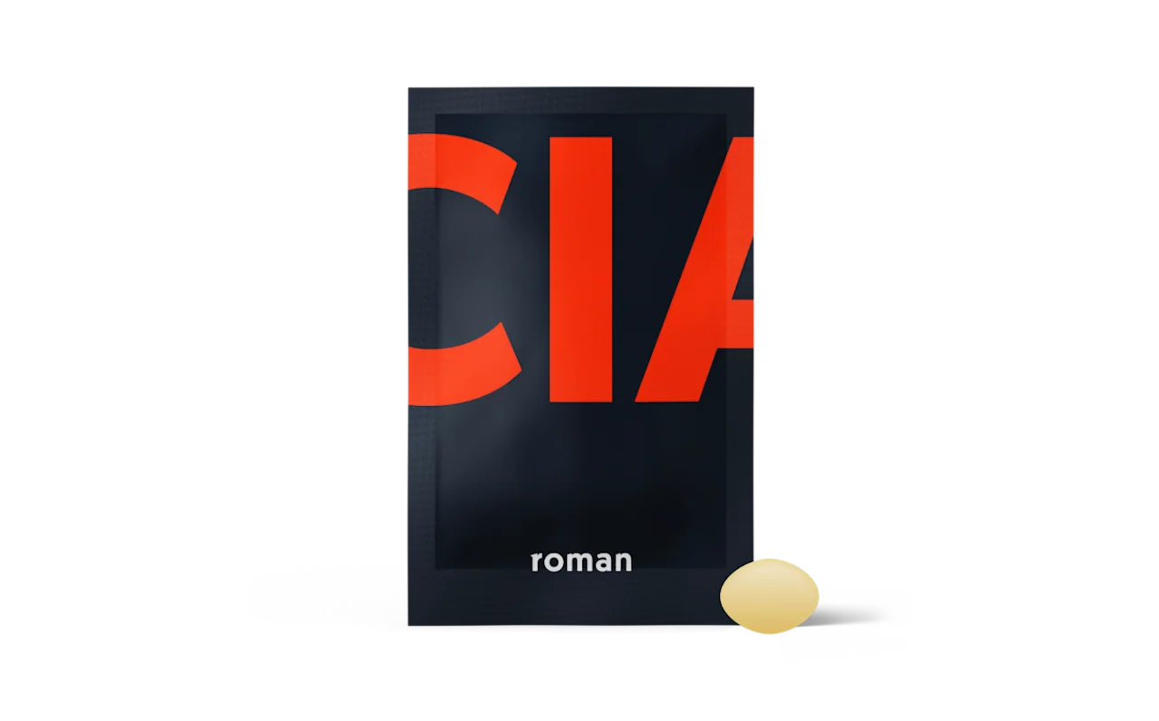 Cialis pills with Roman pill packet
