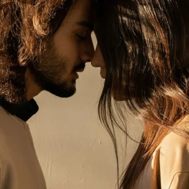 a couple hugging each other