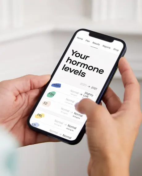 View Fertility hormone test results on your mobile device