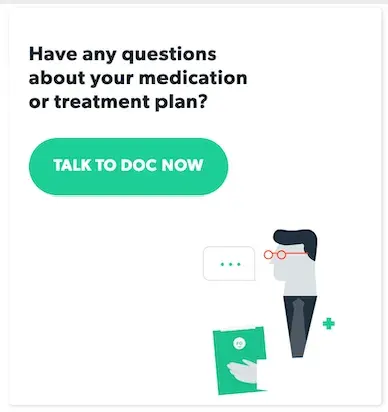 Unlimited messaging, calls, or video chats at no additional cost to the patient