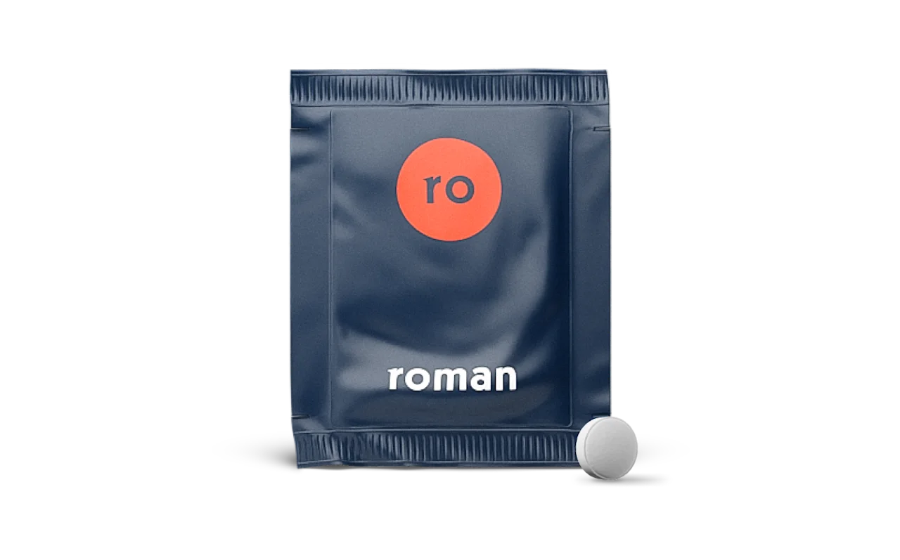 Sildenafil Citrate, generic for Viagra, pills with Roman pill packet