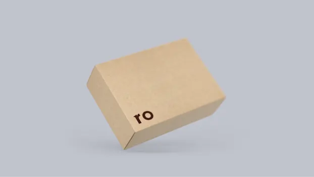 Discreet packaging with Ro logo